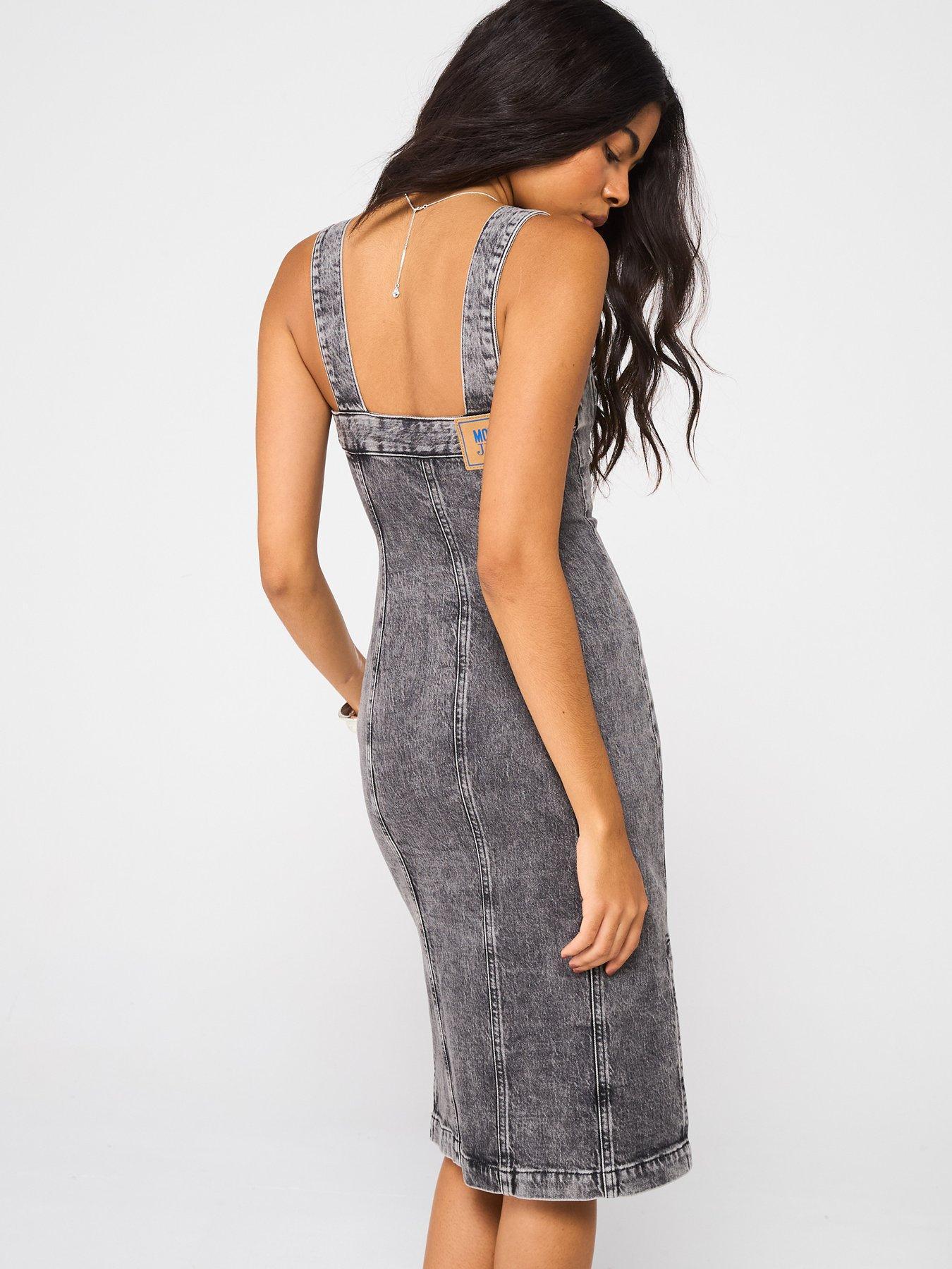 MOSCHINO JEANS SUKIENKA MIDI Z JEANSU K1A0457