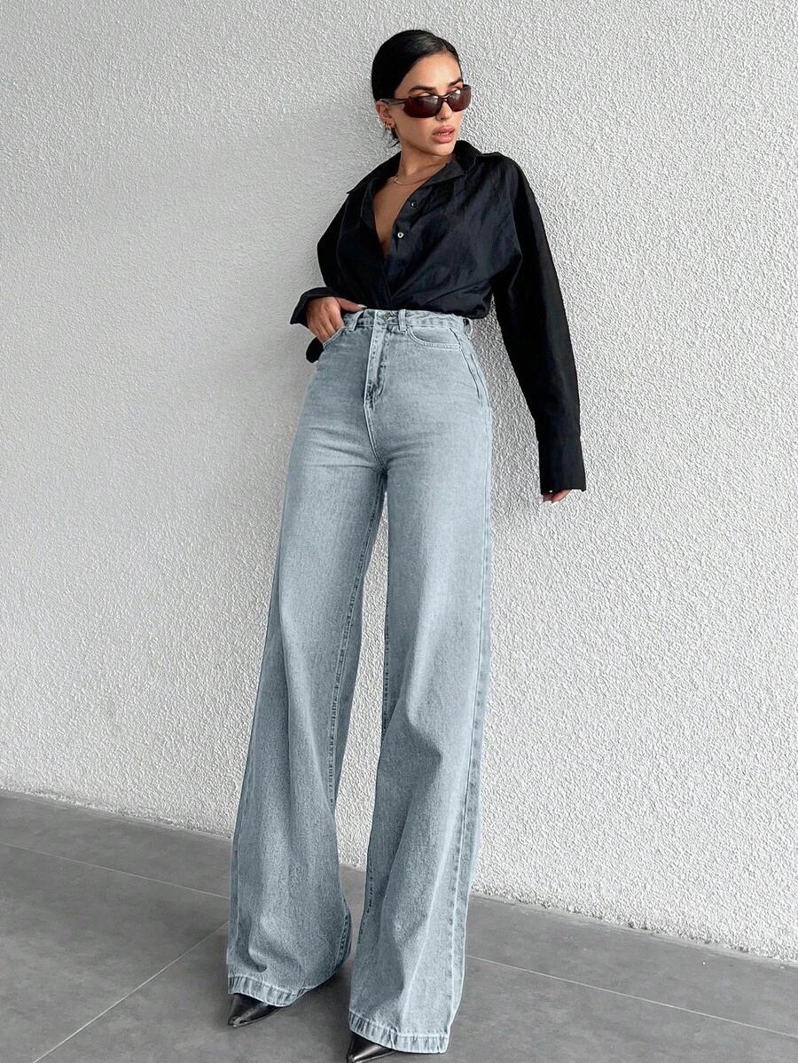 NIEBIESKIE SPODNIE JEANS