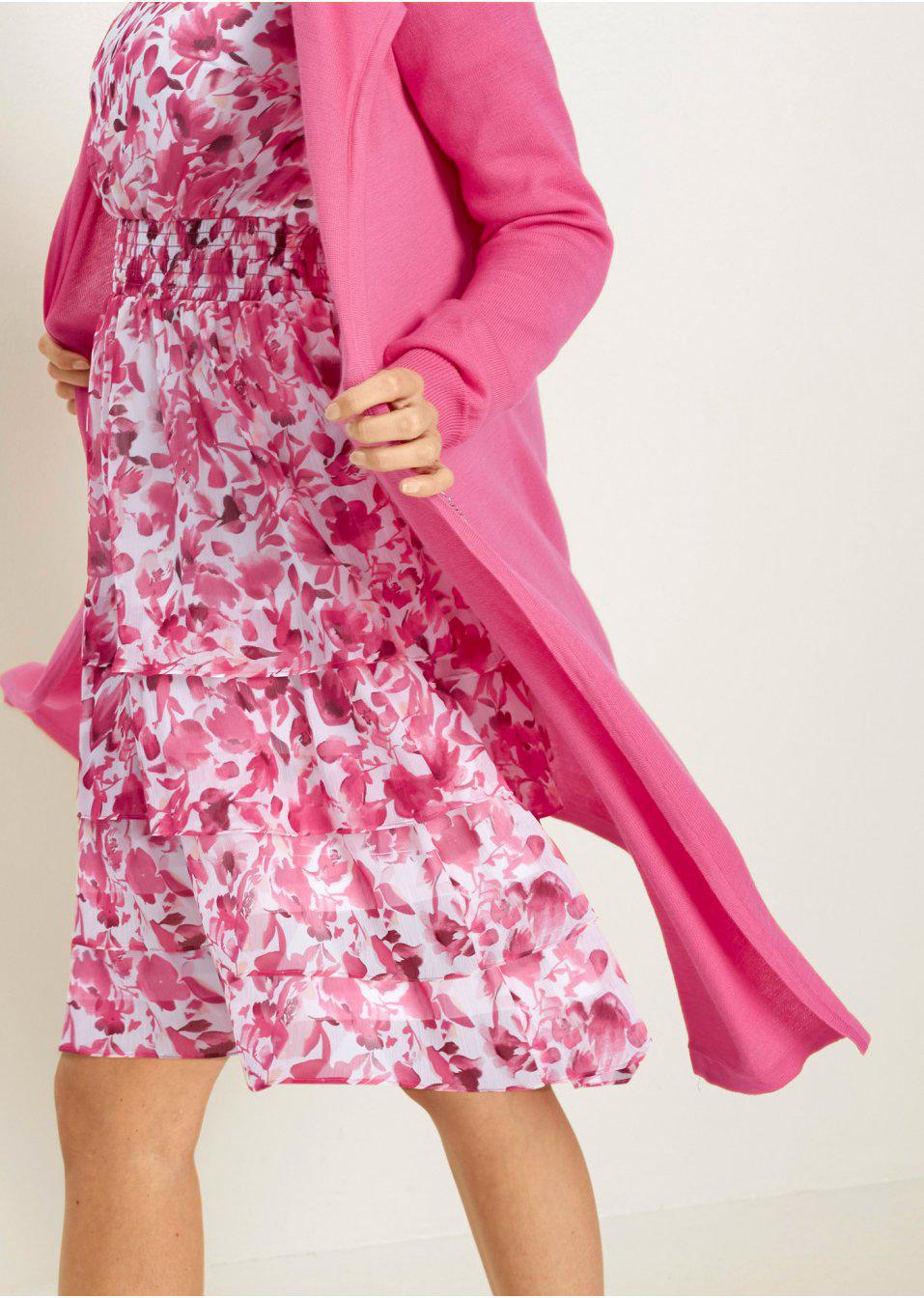 czerwony sweter narzutka