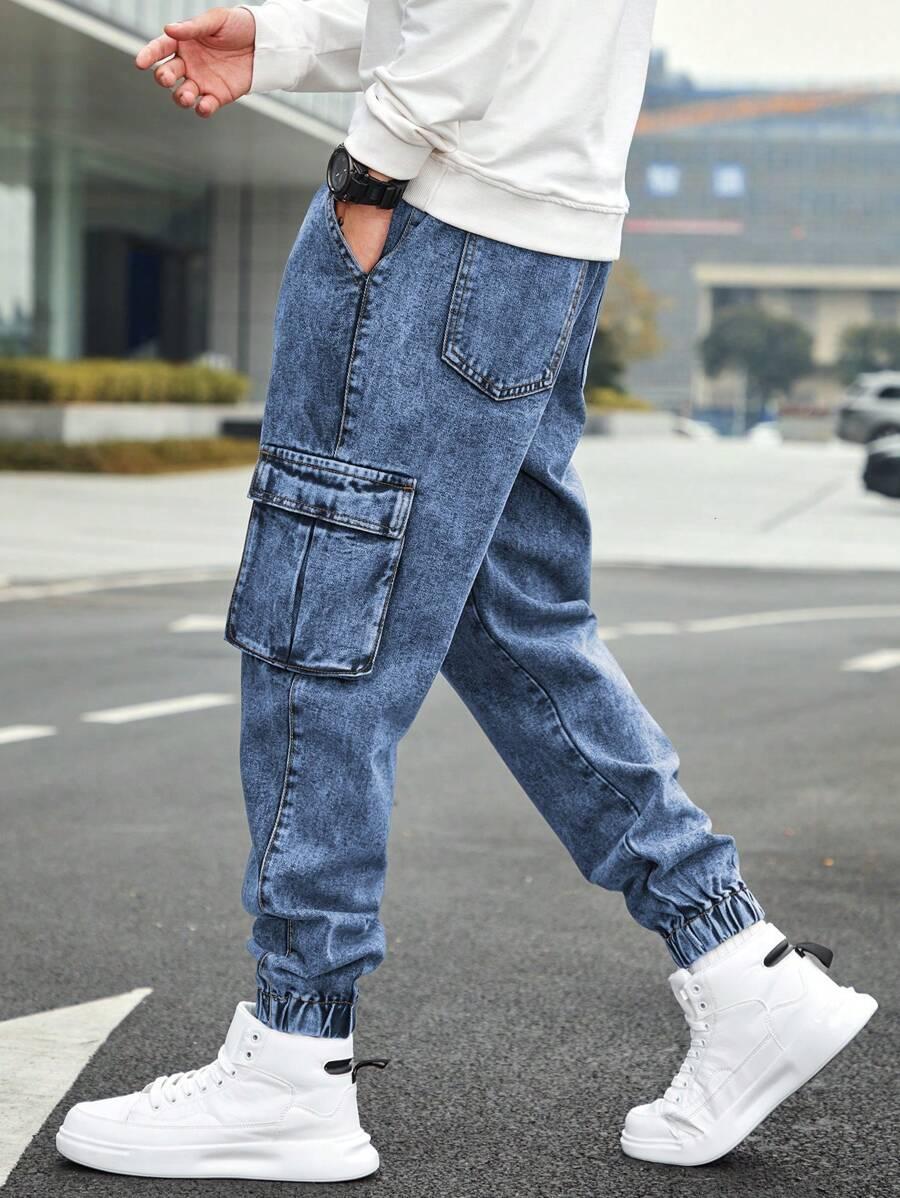 NIEBIESKIE SPODNIE JEANS