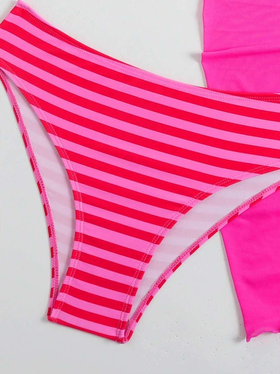 dwuczęściowy kostium bikini pareo komplet