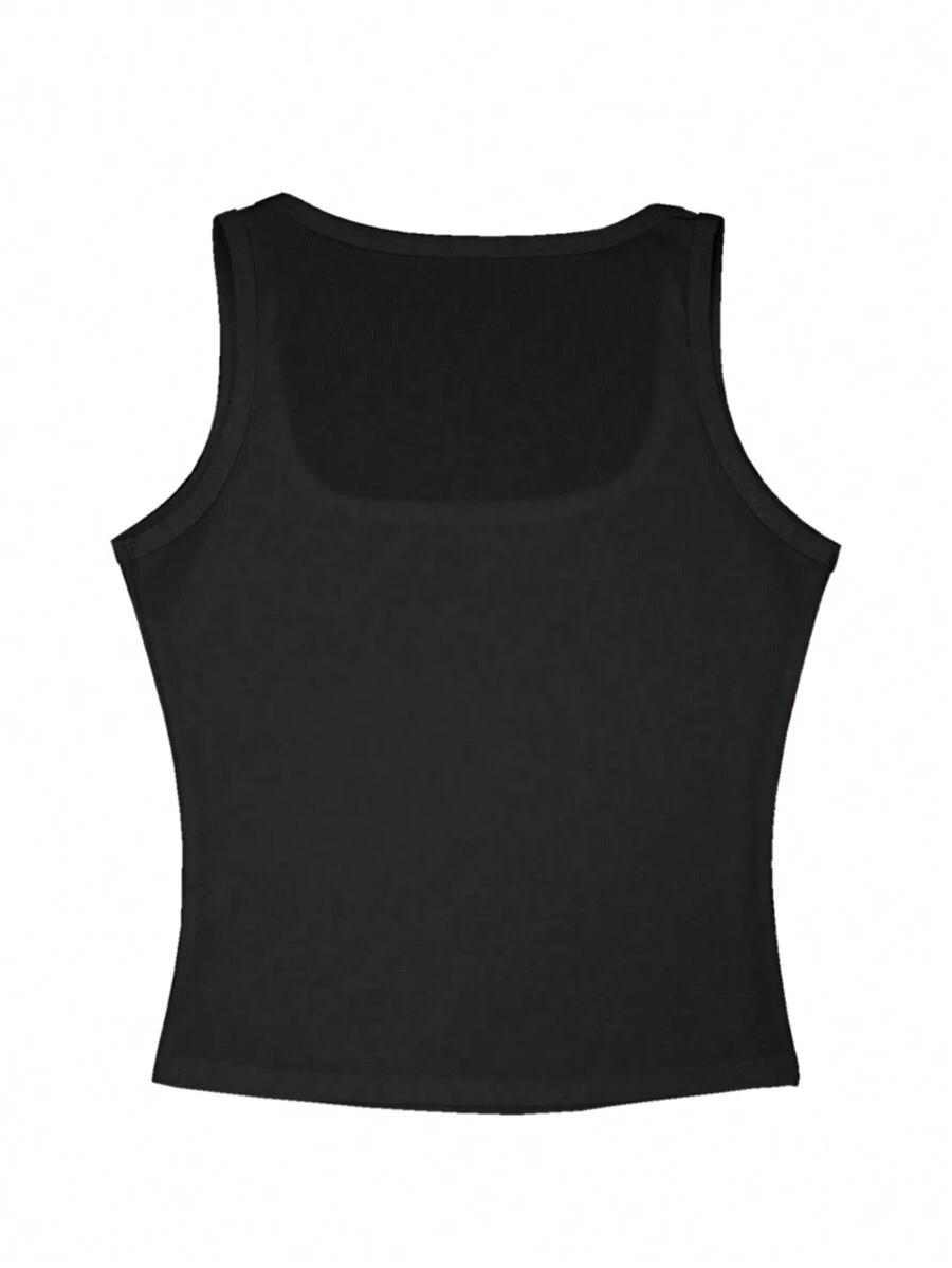 czarny top napis 