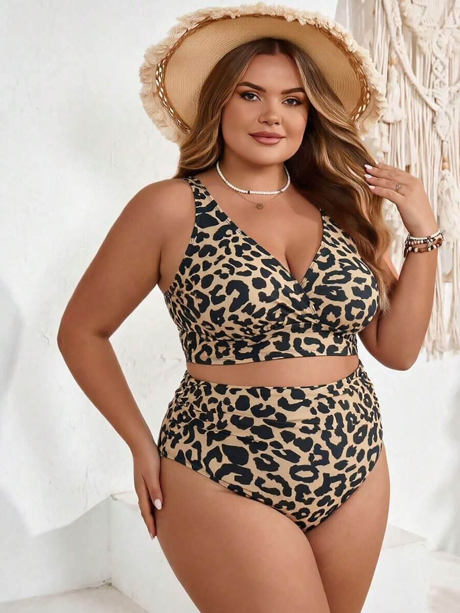 DWUCZĘŚCIOWY STRÓJ KĄPIELOWY ANIMAL PRINT