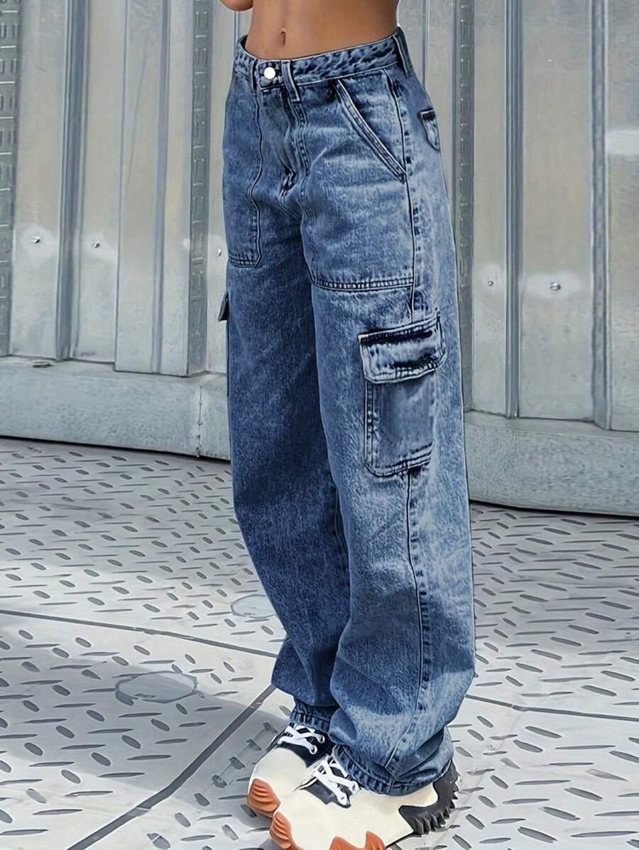 NIEBIESKIE SPODNIE JEANS