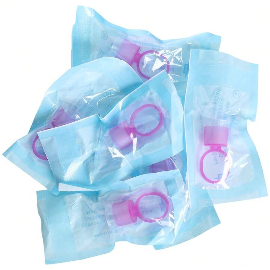 różowy pierścionek o kleju pigmentu 10 pack