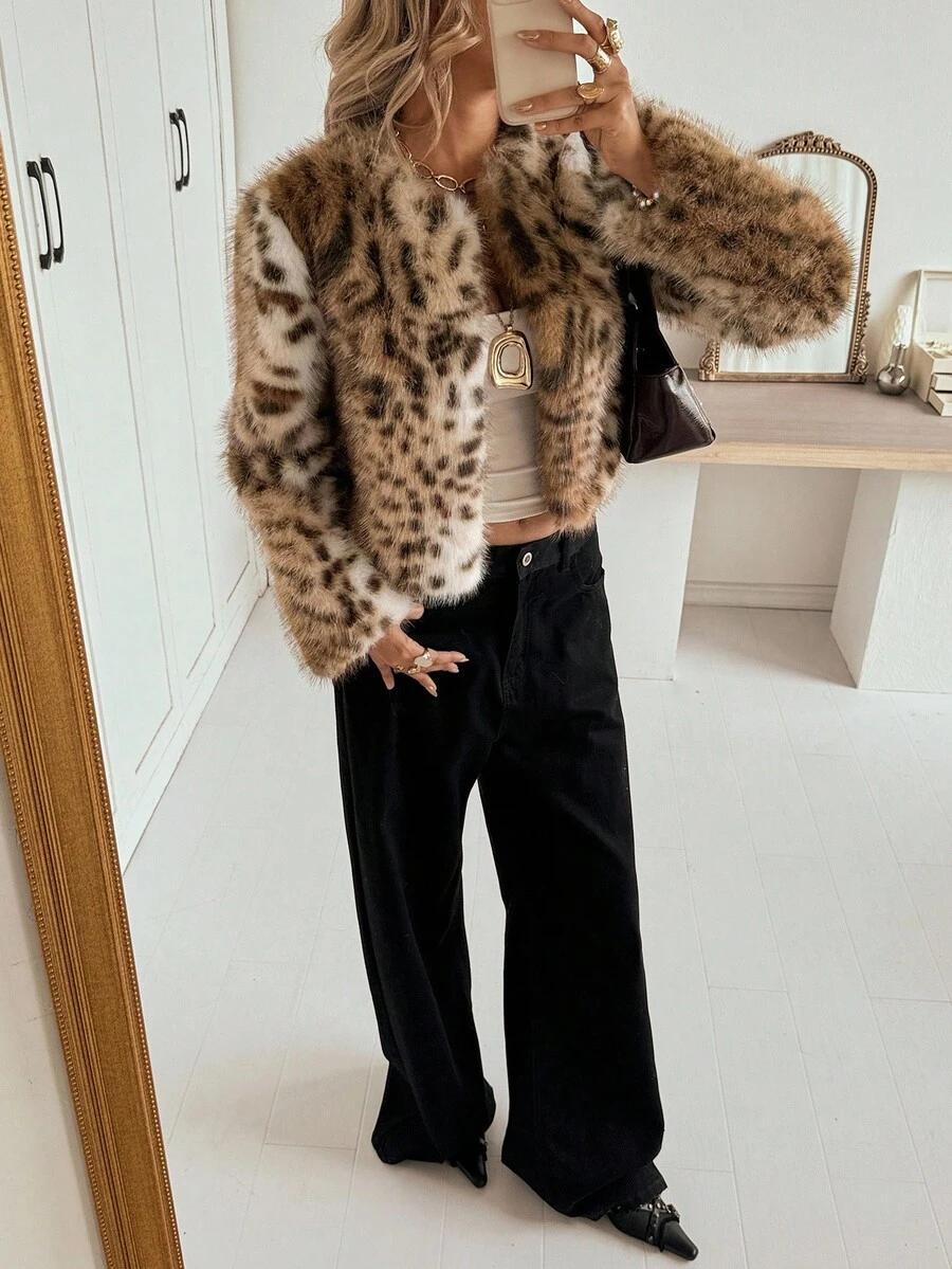 sztuczne futro animal print