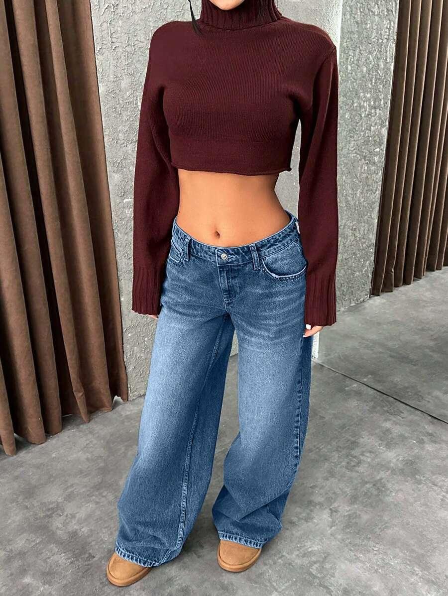 NIEBIESKIE SPODNIE JEANS