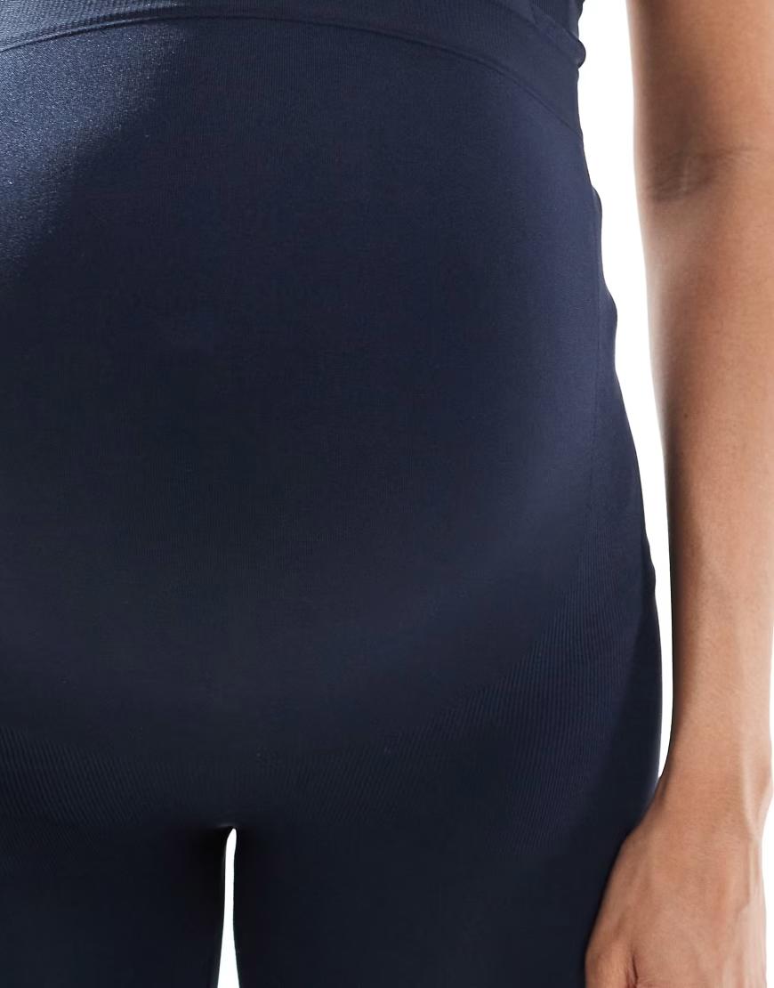 NIEBIESKIE CIĄŻOWE LEGGINSY