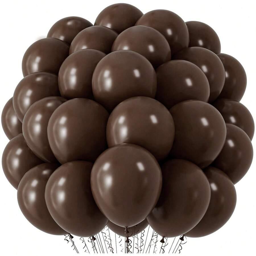 BRĄZOWE BALONY LATEKSOWE 20-pack 