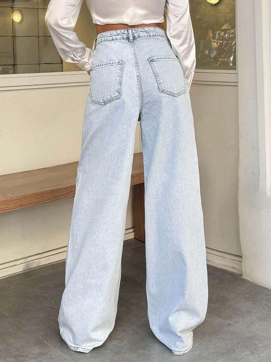NIEBIESKIE SPODNIE JEANS
