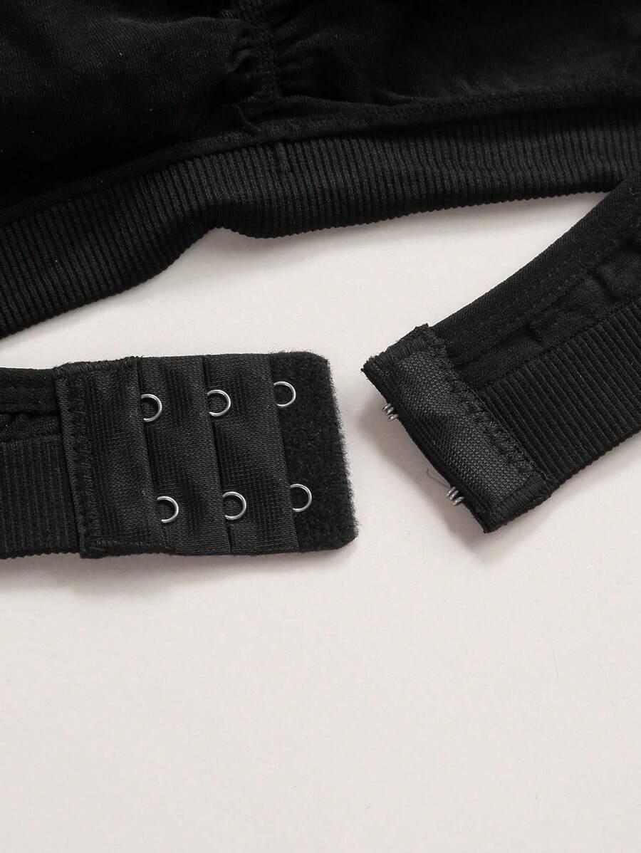 czarny biustonosz top 3-pack