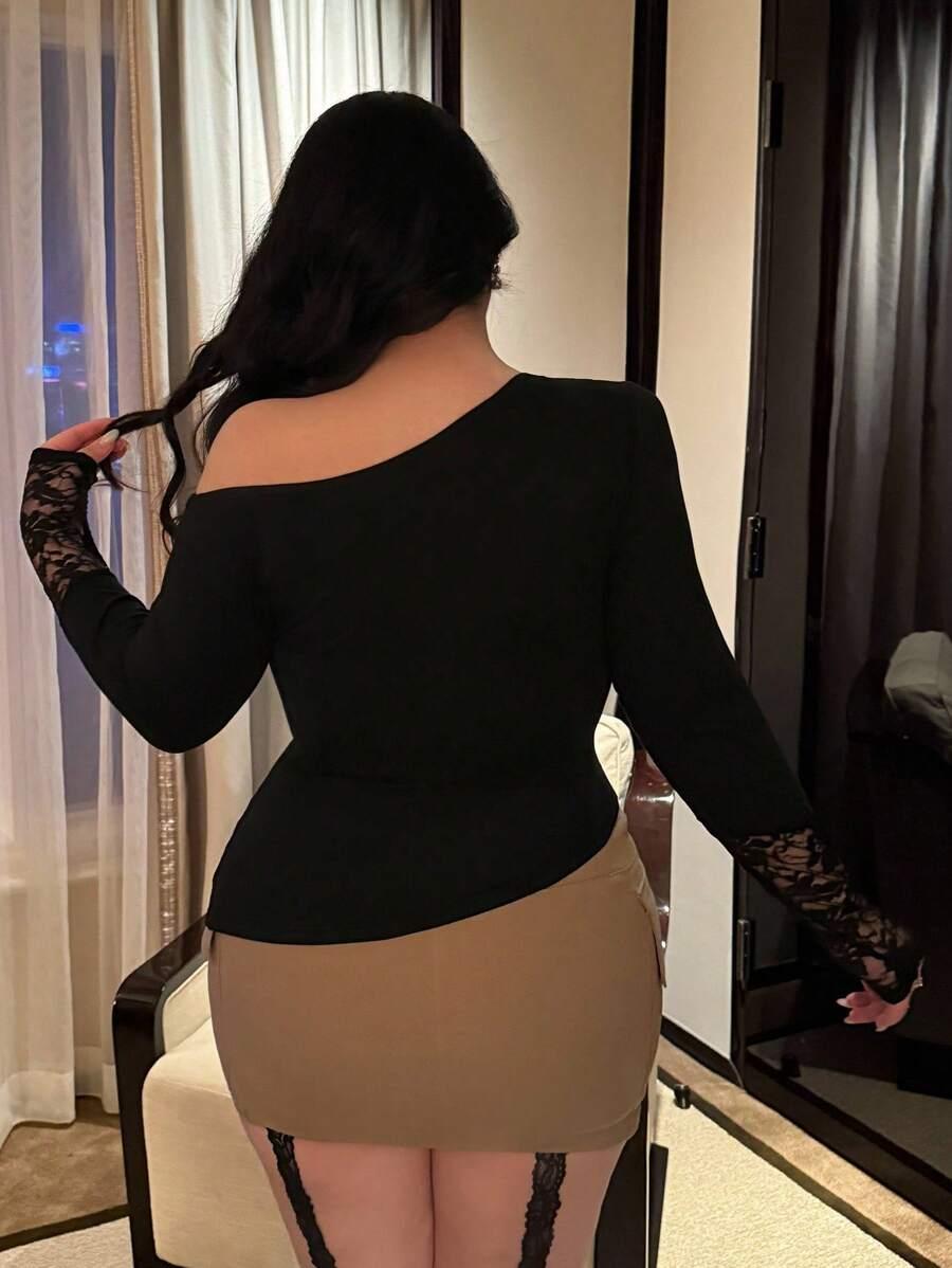 BLUZKA ELEGANCKA ASYMETRYCZNA