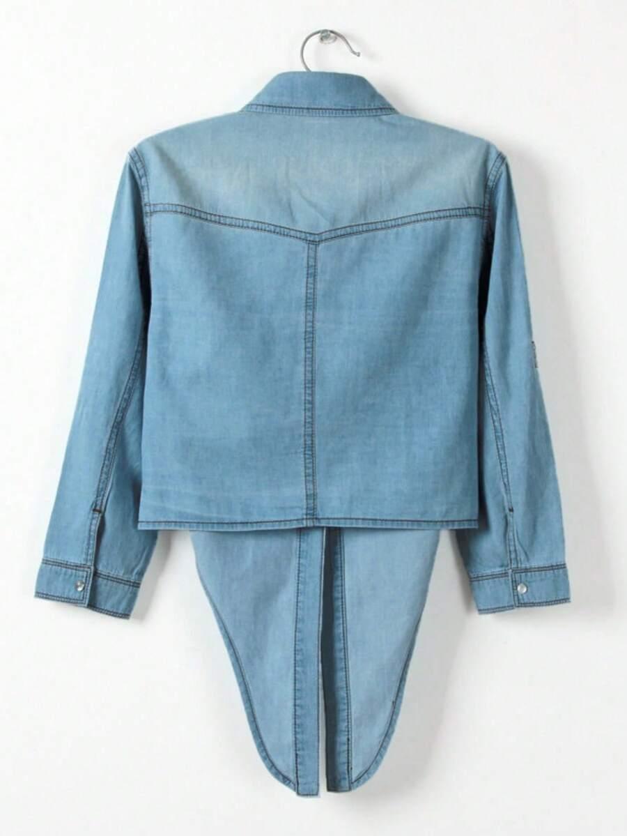 KOSZULA JEANS KIESZENIE
