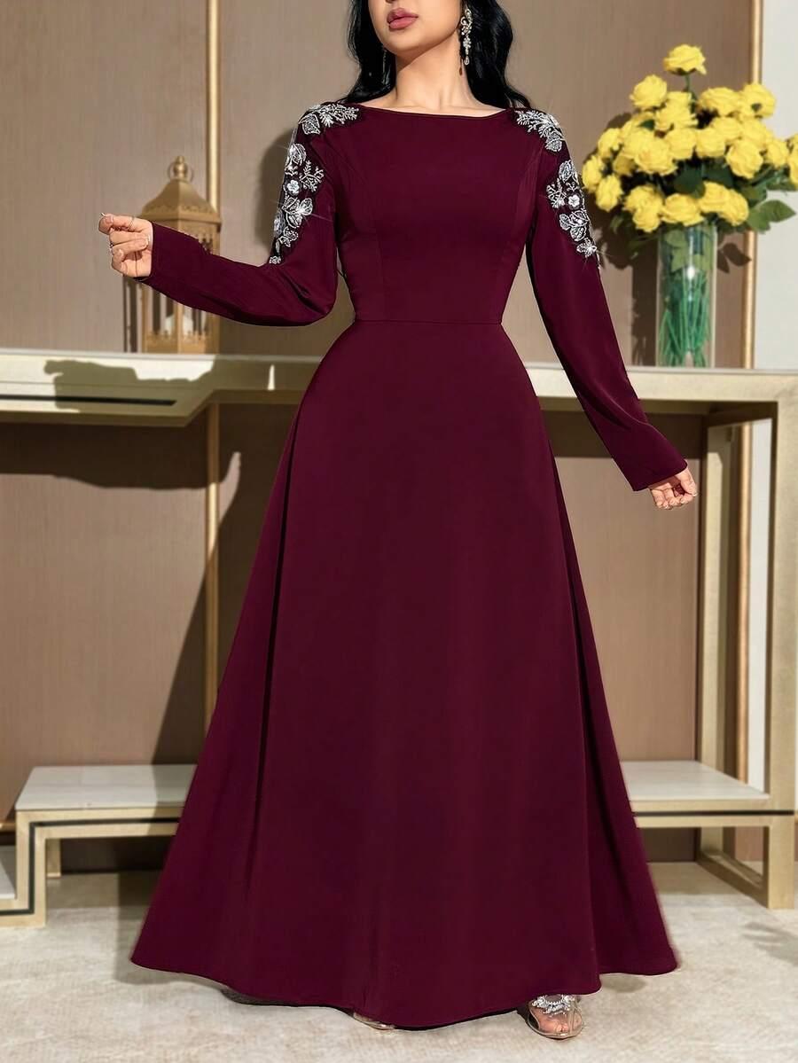 CZERWONA MAXI SUKIENKA