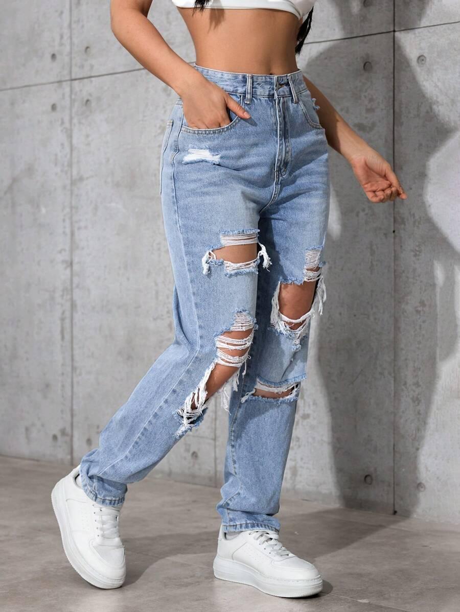 NIEBIESKIE SPODNIE JEANS