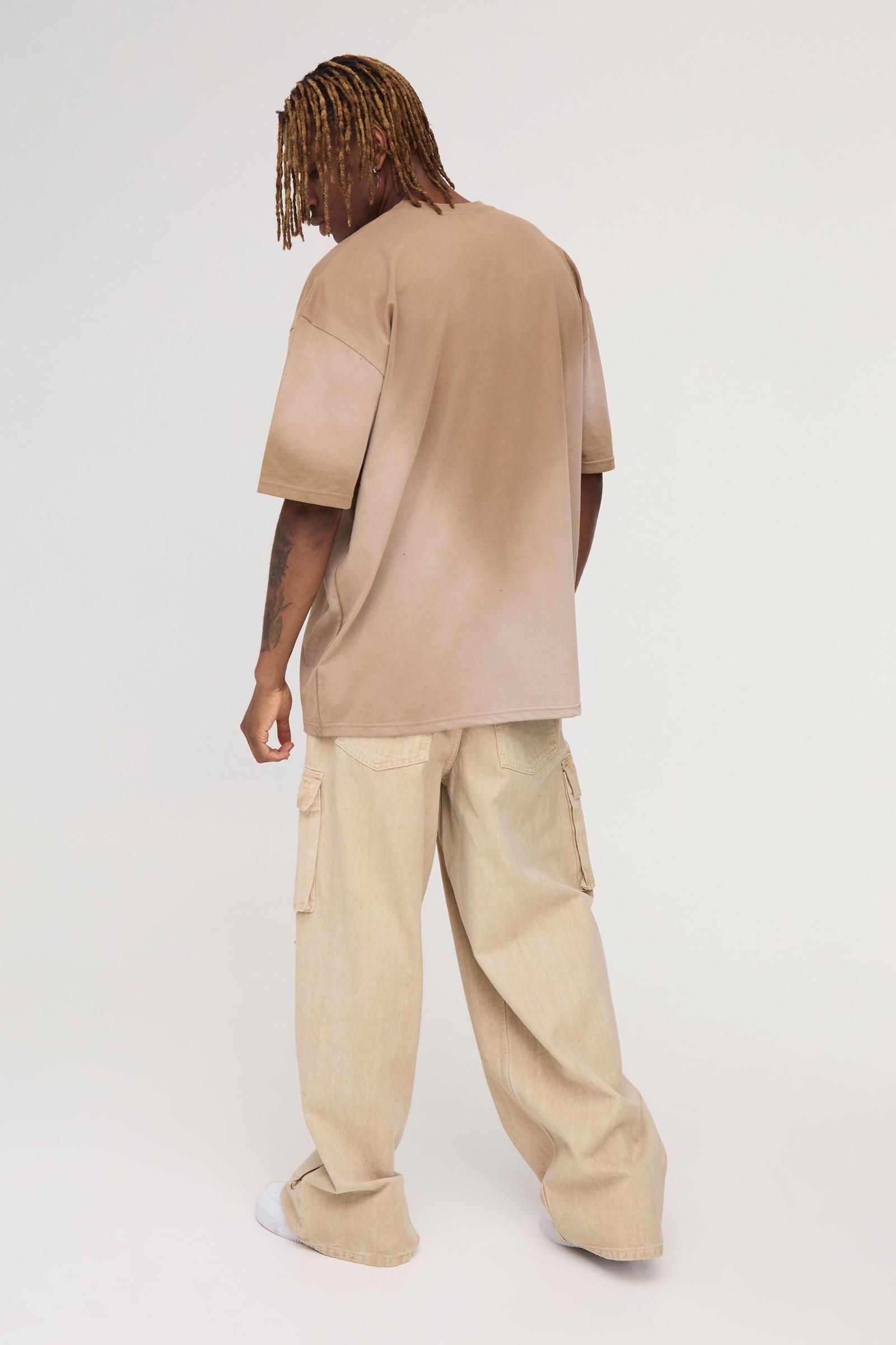 brązowy t-shirt casual