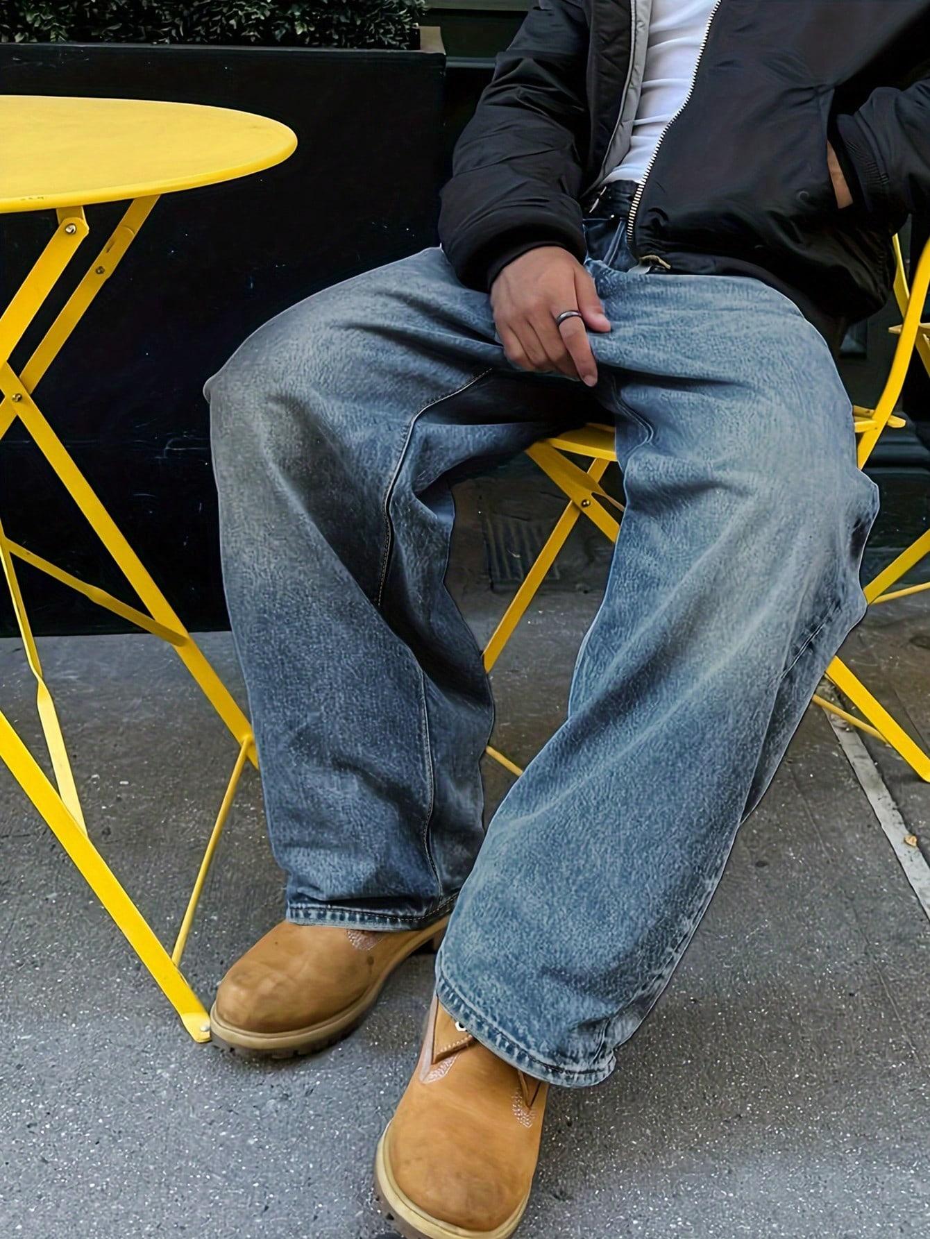 NIEBIESKIE SPODNIE JEANS