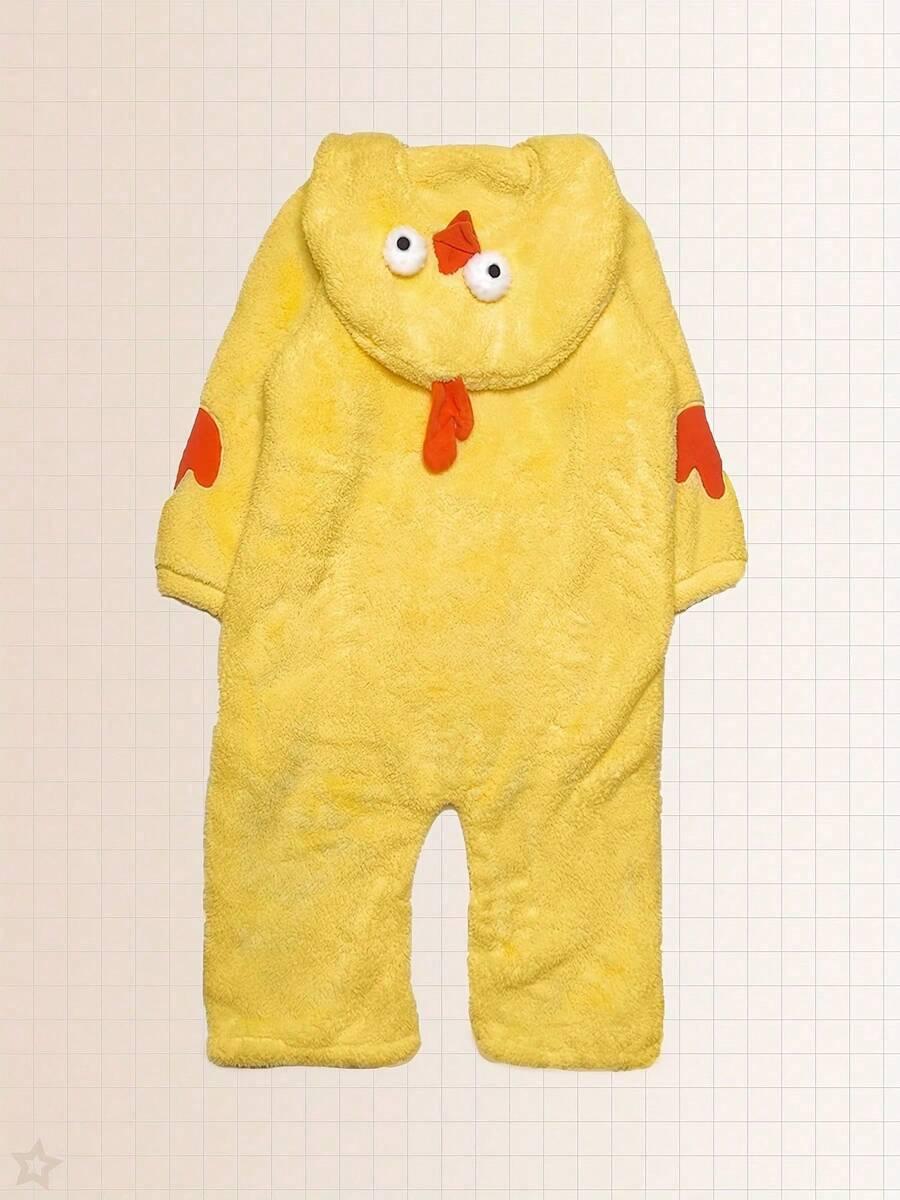 żółty KOMBINEZON ONESIE kurczak