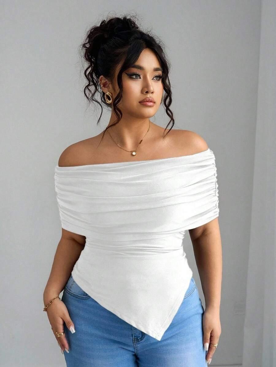 BIAŁA BLUZKA OVERSIZE 