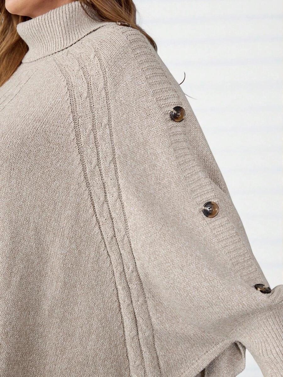beżowy sweter oversize