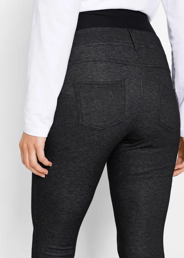 czarne ciążowe legginsy