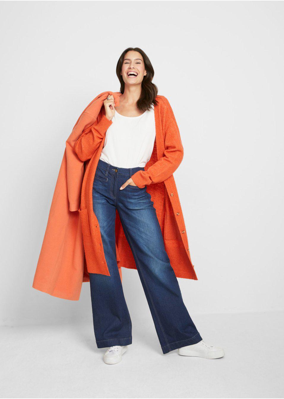 SZEROKIE SPODNIE JEANS