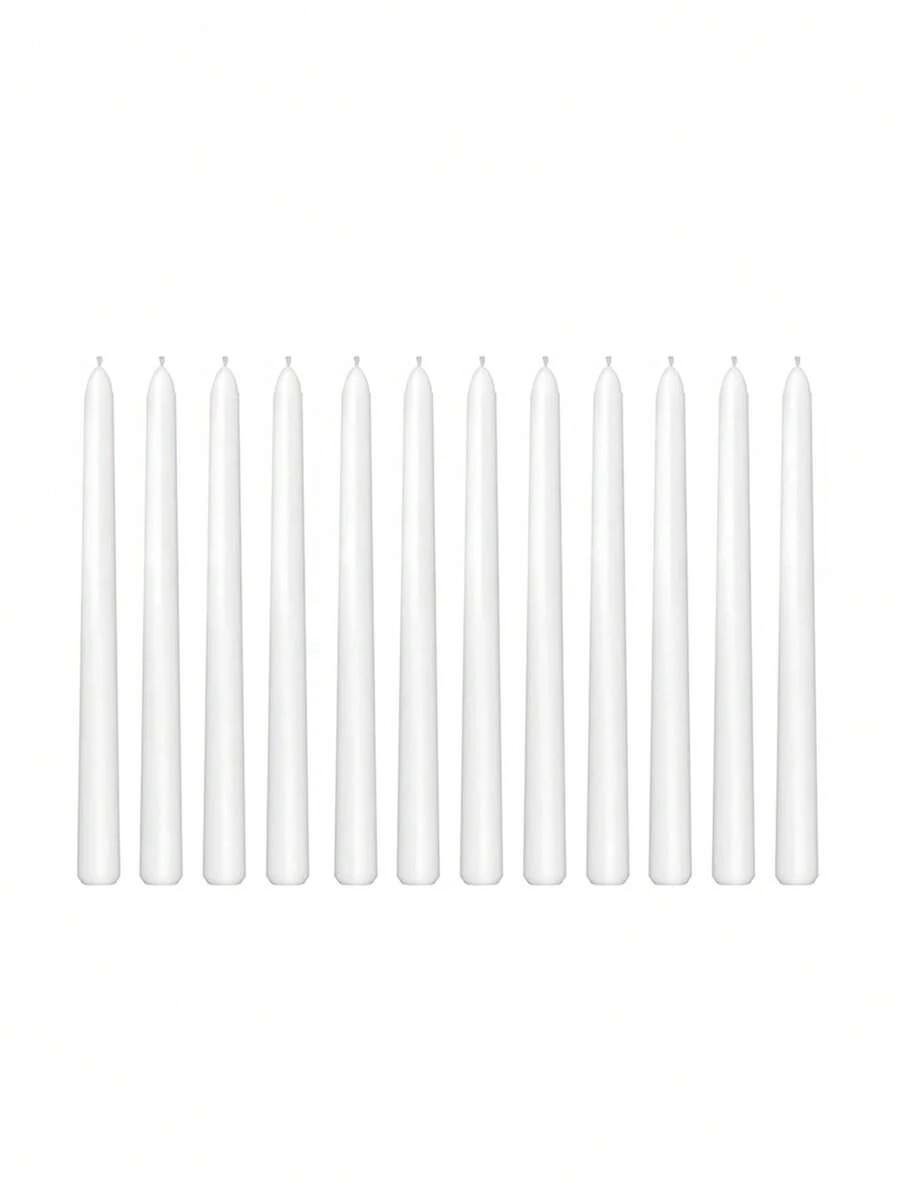 białe świece 4-pack