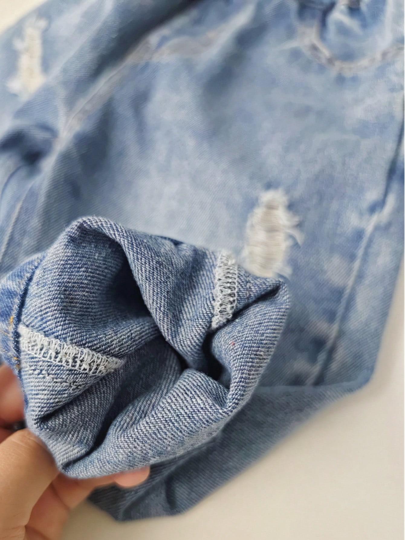 spodnie jeans przetarcia