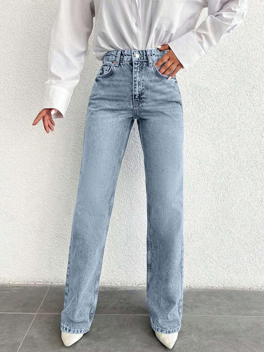 NIEBIESKIE SPODNIE JEANS 