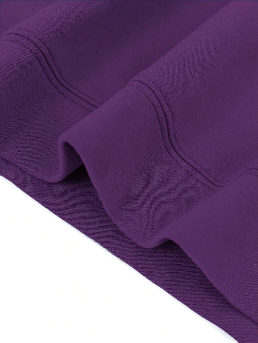 fioletowa bluza casual