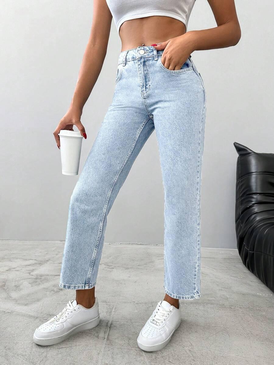 NIEBIESKIE SPODNIE JEANS