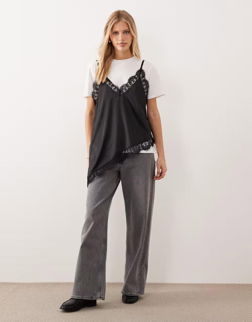 biały oversize t-shirt krótki rękaw