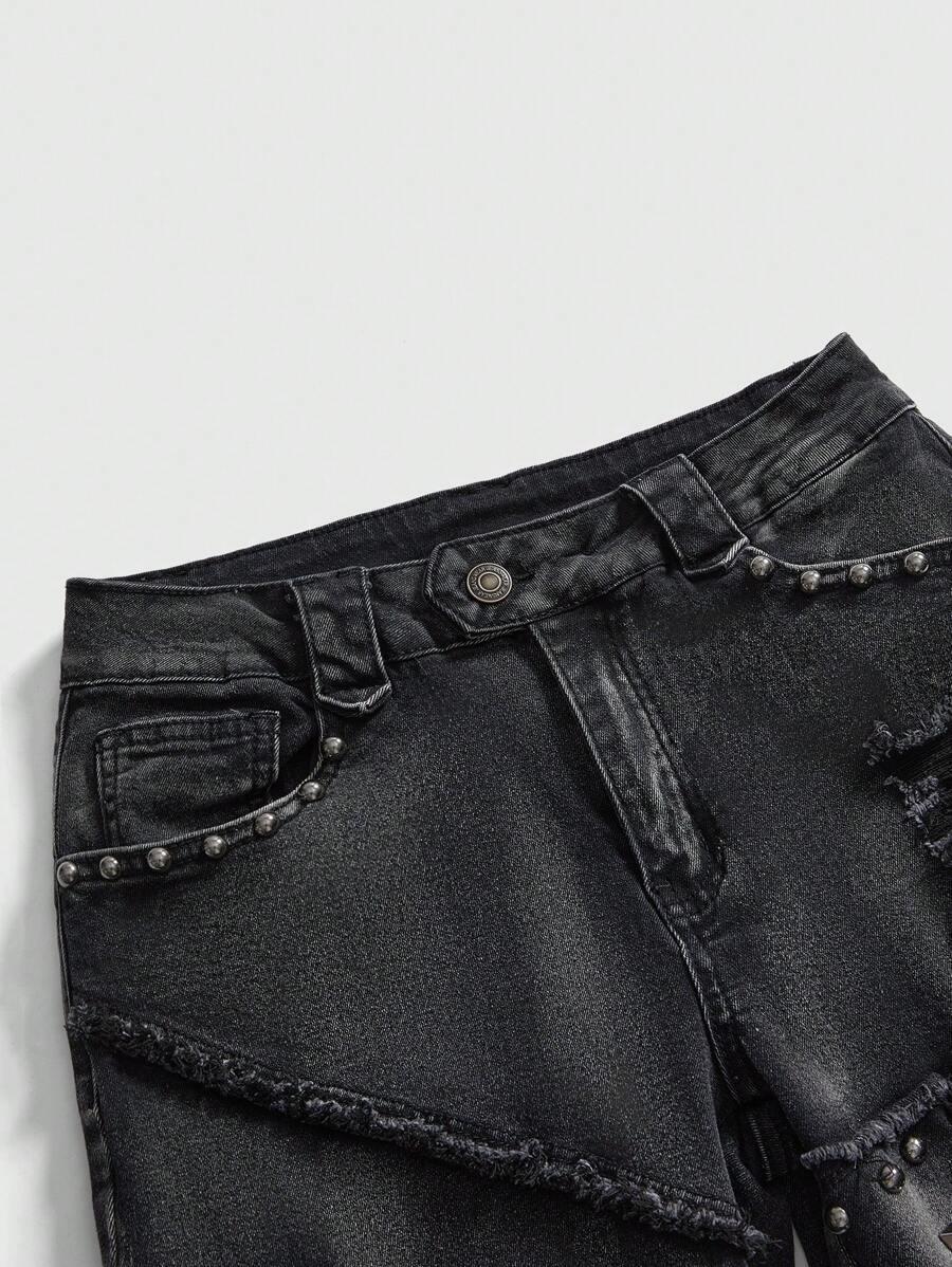 czarne spodnie jeans