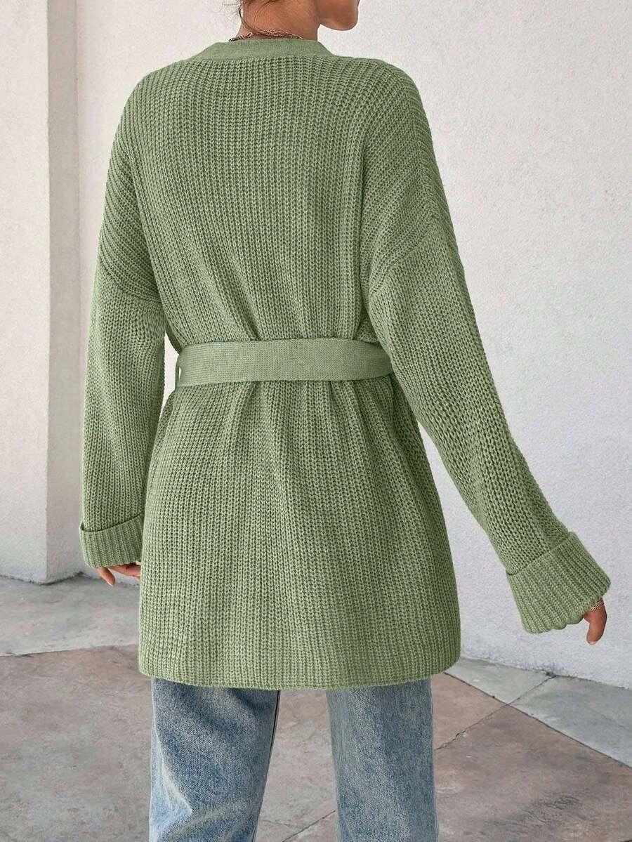zielony sweter kardigan
