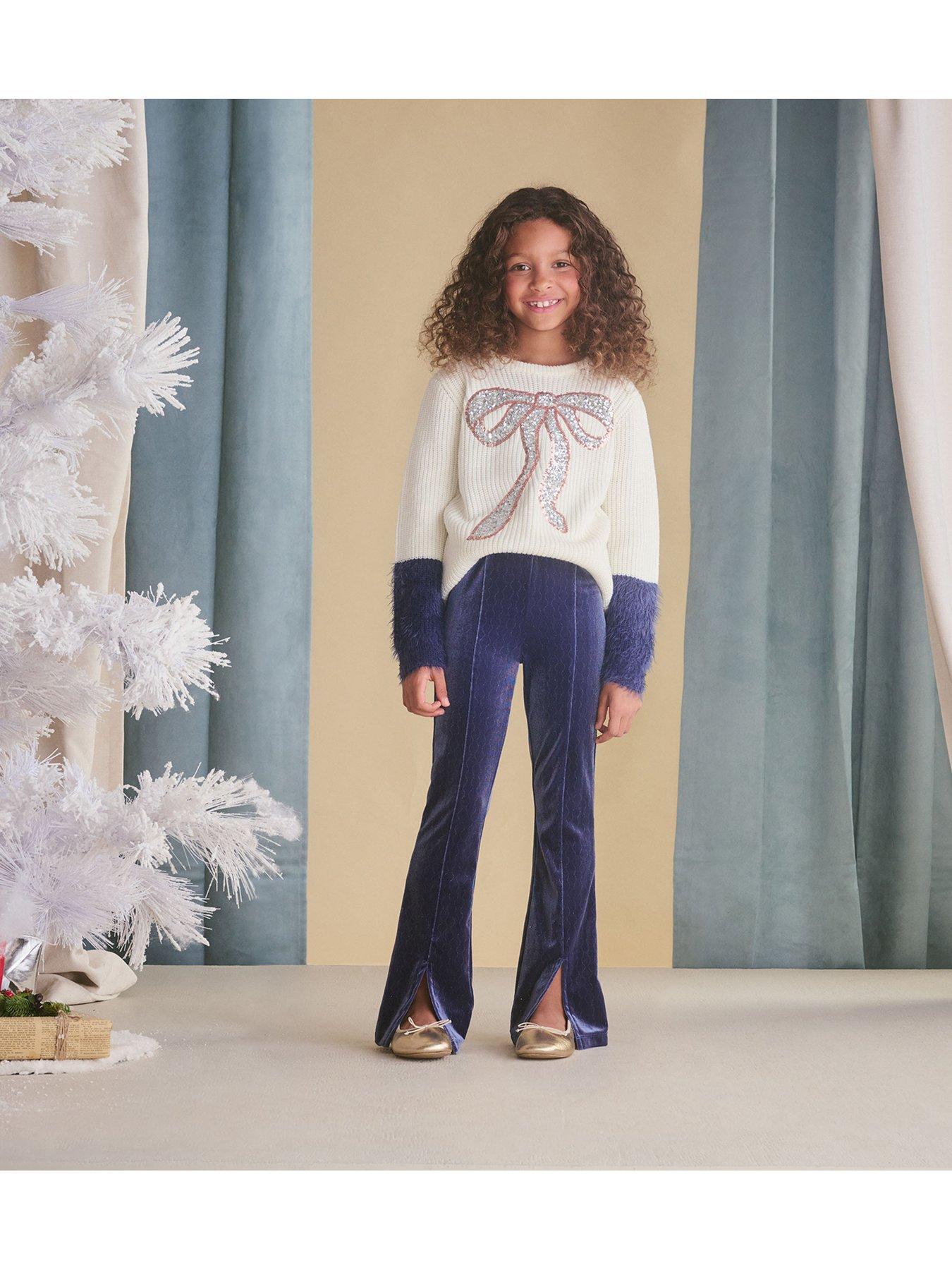 HATLEY SPODNIE FLARE WELUROWE 6Y