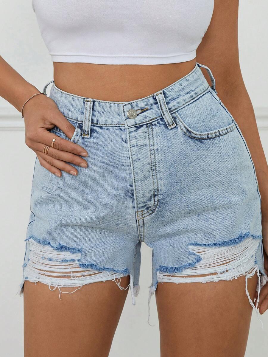 SPODENKI JEANS WYSOKI STAN