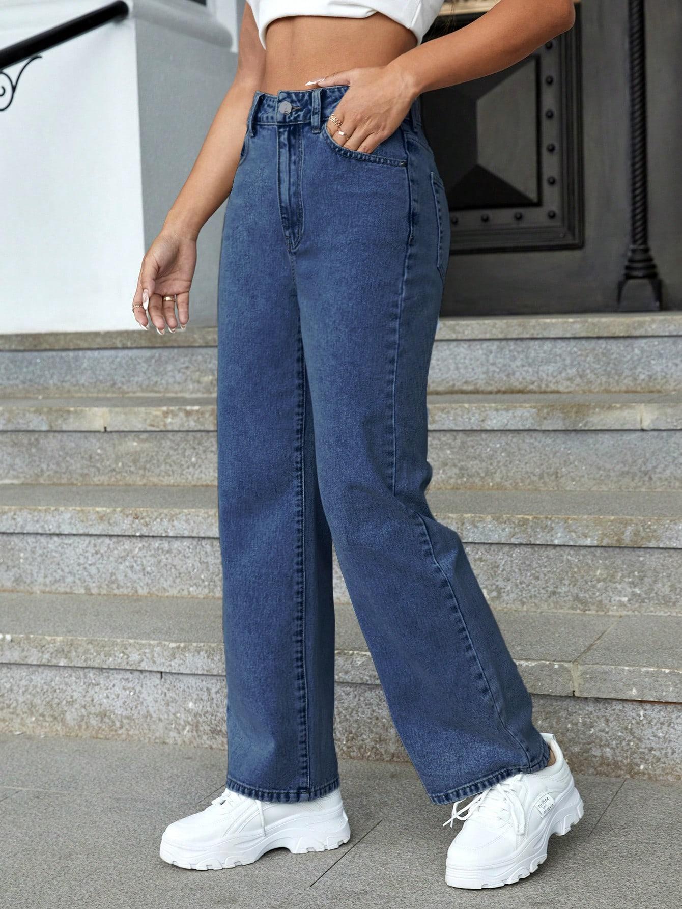 NIEBIESKIE SPODNIE JEANS 