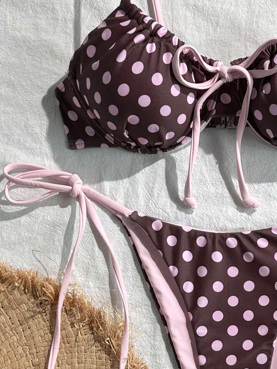bikini komplet groszki