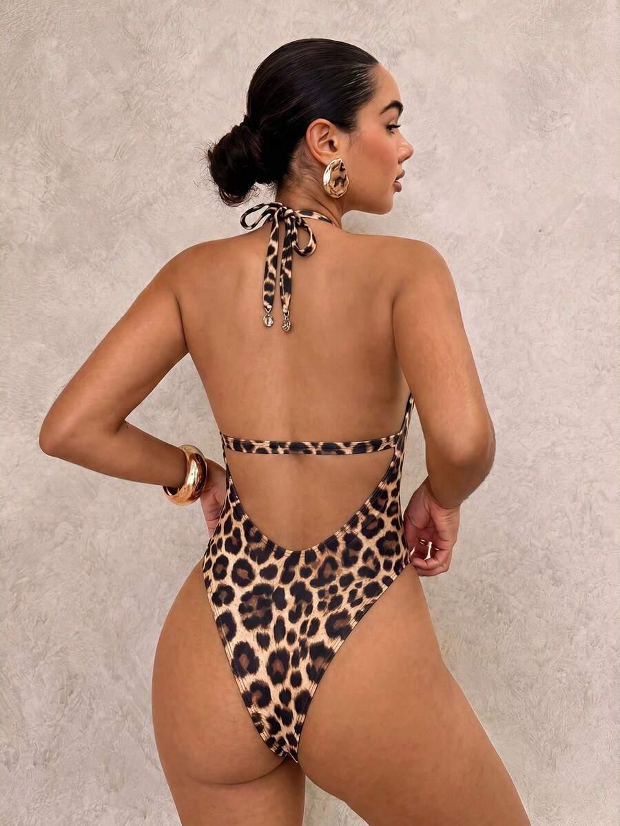 jednoczęściowy strój kąpielowy animal print