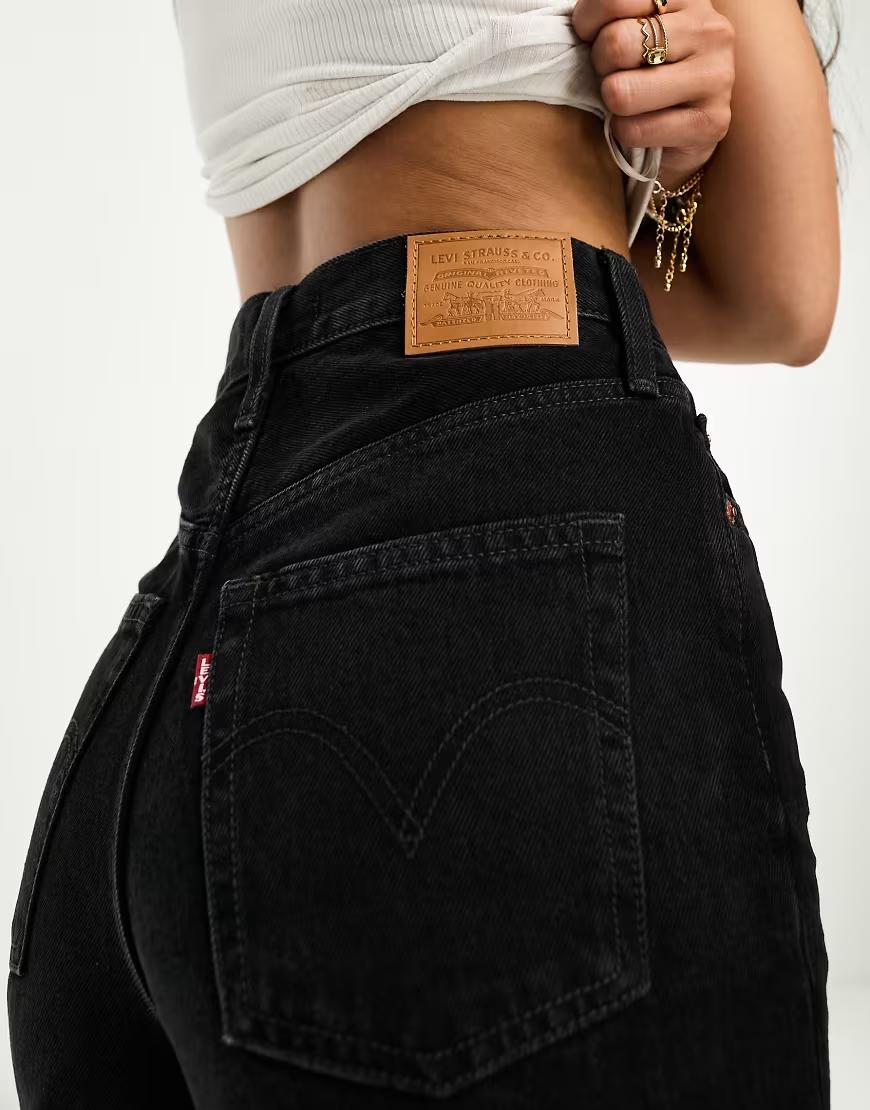 CZARNE SPODNIE JEANS