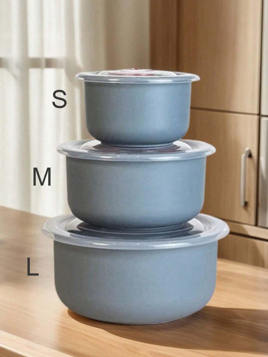 POJEMNIKI NA ŻYWNOŚĆ Z POKRYWKĄ 3-PACK