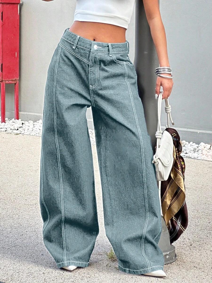 NIEBIESKIE SPODNIE JEANS