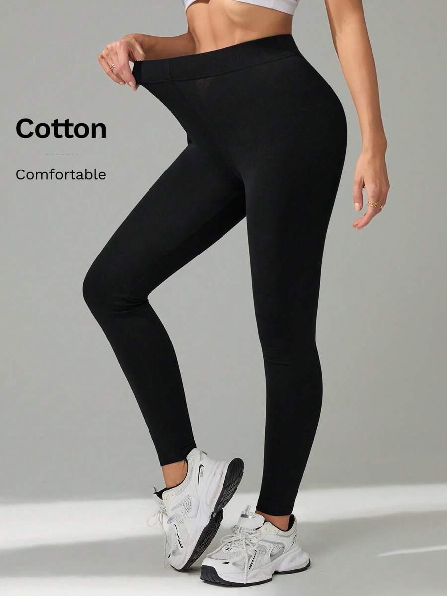 CZARNE LEGGINSY CASUAL