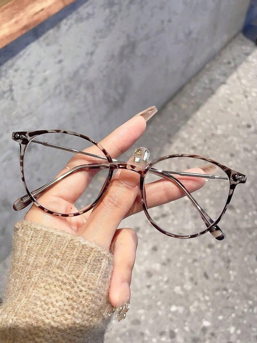 okulary zerówki animal print 
