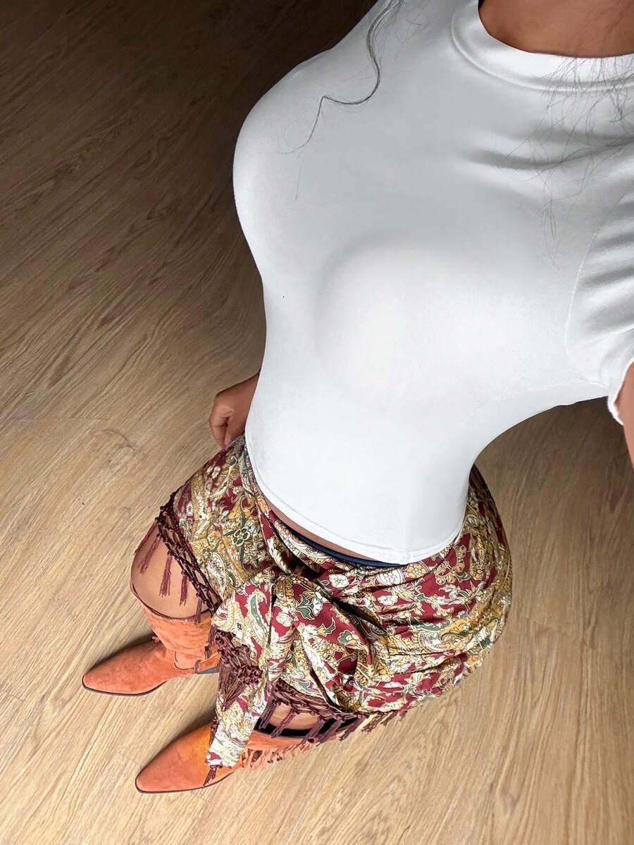 SPÓDNICA MINI NADRUK