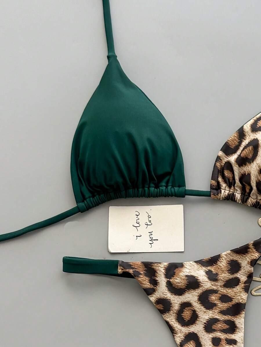 DWUCZĘŚCIOWY STRÓJ KĄPIELOWY ANIMAL PRINT
