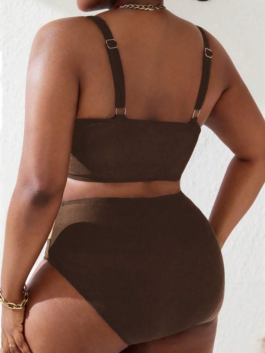 brązowy dół od bikini