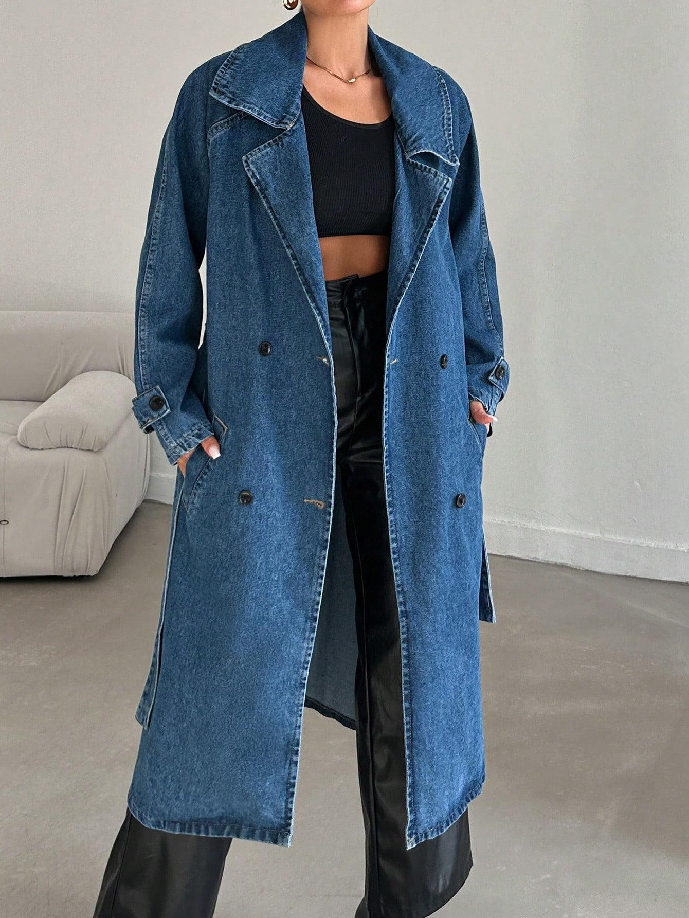 PŁASZCZ JEANS GUZIKI
