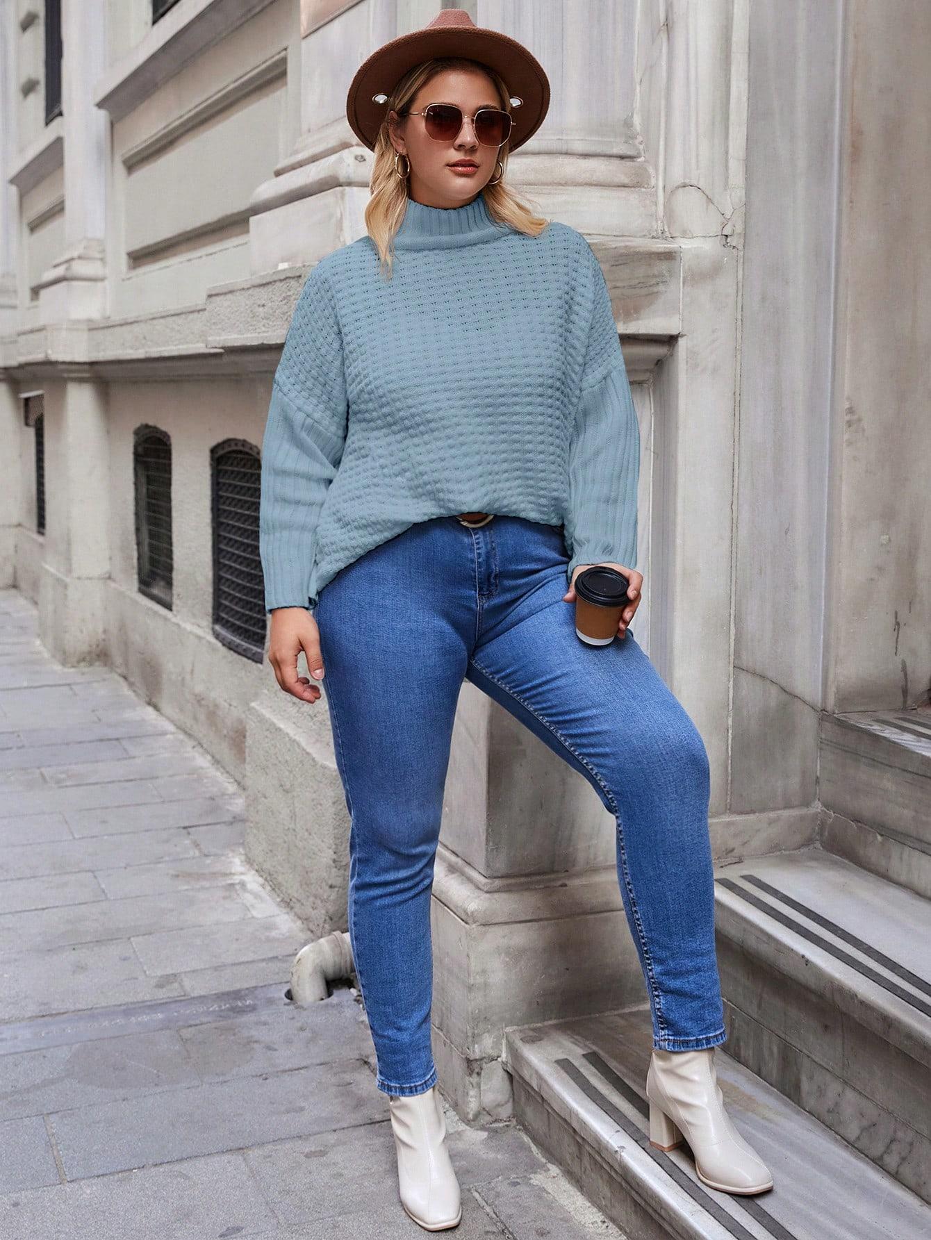 NIEBIESKI SWETER GOLF