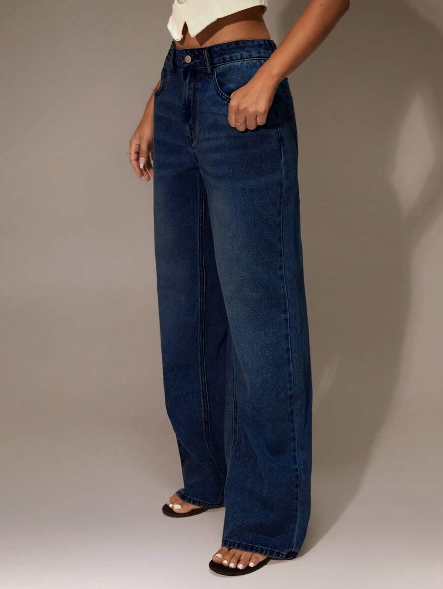 NIEBIESKIE SPODNIE JEANS